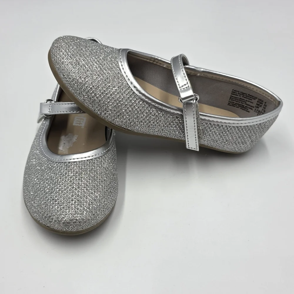 SmartFit Silver Sparkle dress shoes size 8